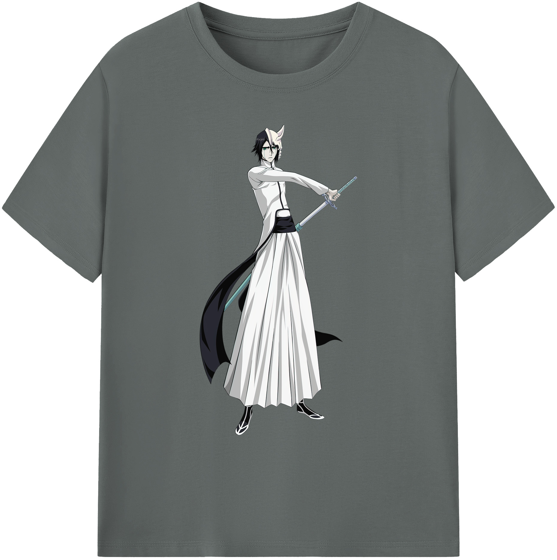 （画像用） ブリーチ ウルキオラ·シファー BLEACH Ulquiorra cifer 綿100％ メンズ半袖Tシャツ｜肌触りやわらか＆通気性